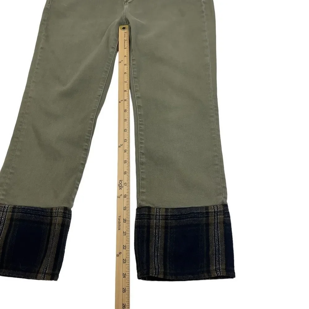 Driftwood Collette Green Cropped Denim Pants Jeans - Picture 13 of 14